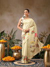 Digital Printed Premium Festive Saree with Tanjore Art Inspiration
