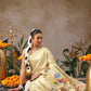 Digital Printed Premium Festive Saree with Tanjore Art Inspiration