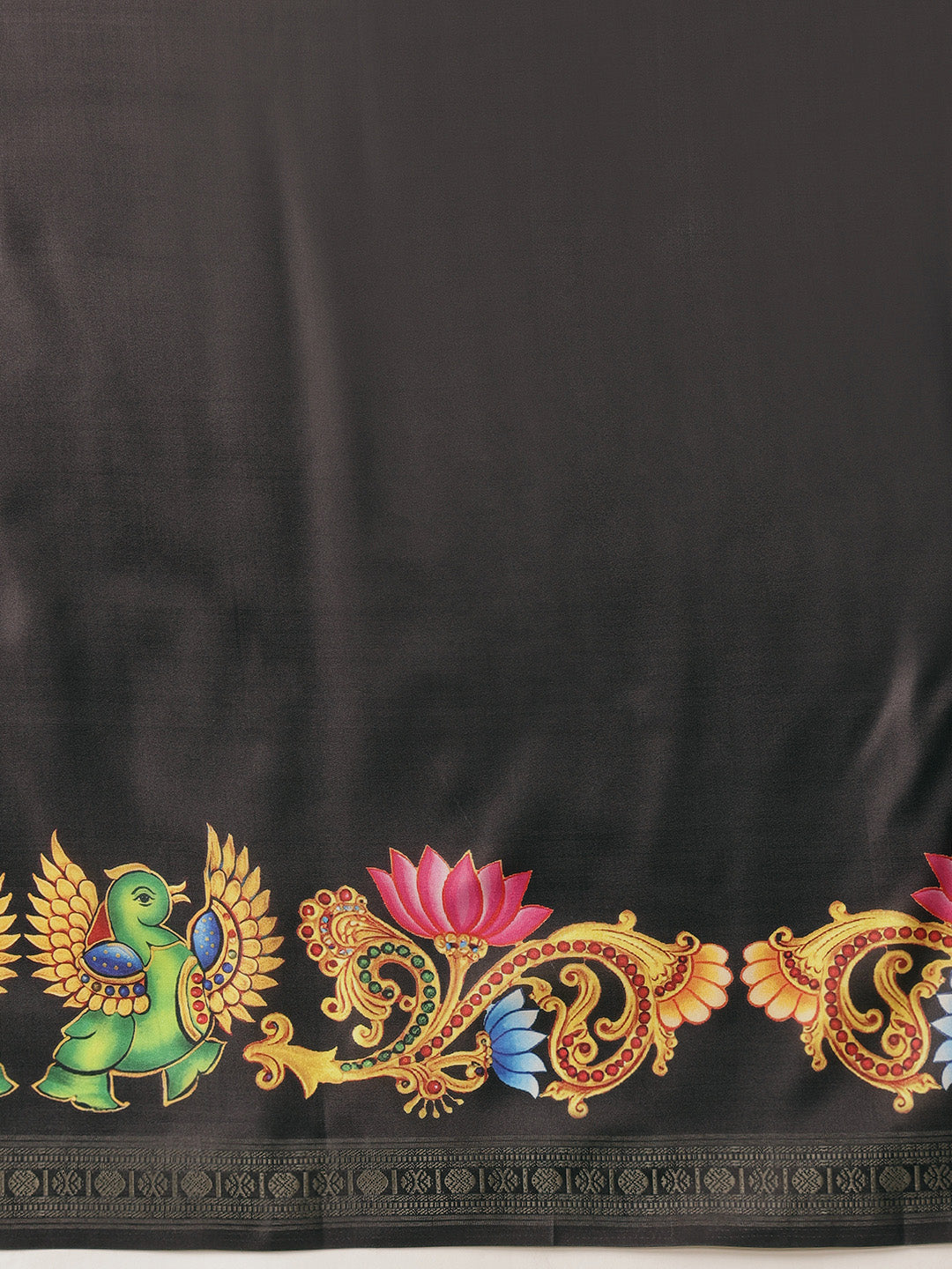 Digital Printed Premium Festive Saree with Tanjore Art Inspiration