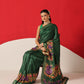 Digital Printed Premium Festive Saree with Tanjore Art Inspiration