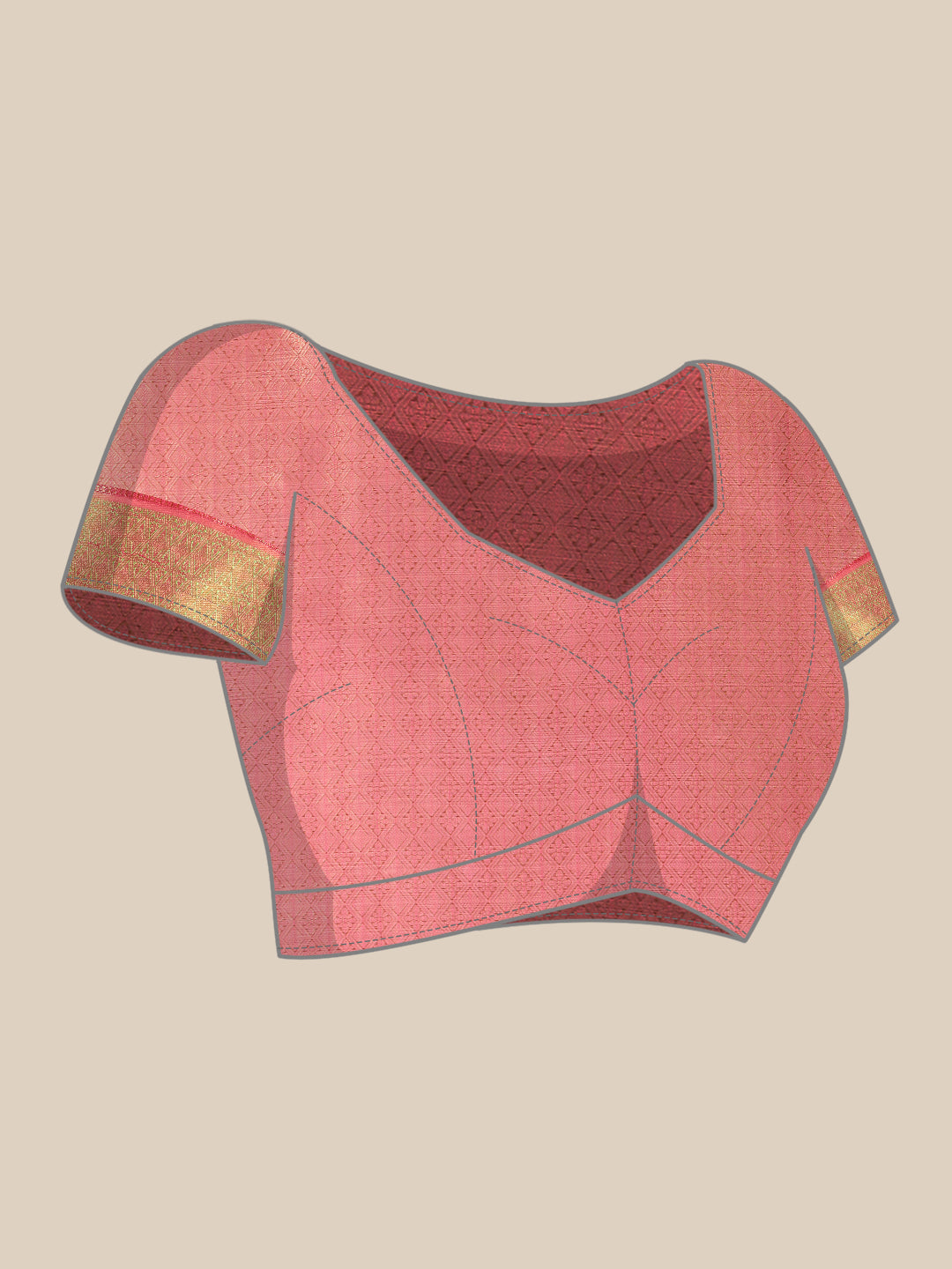 Kanjivaram Silk Zari Woven Digital Printed Saree