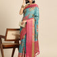 Kanjivaram Silk Zari Woven Digital Printed Saree