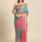 Kanjivaram Silk Zari Woven Digital Printed Saree