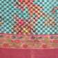 Kanjivaram Silk Zari Woven Digital Printed Saree