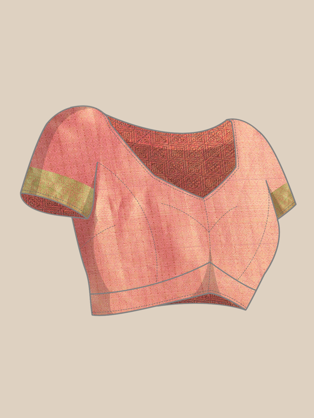 Kanjivaram Silk Zari Woven Digital Printed Saree