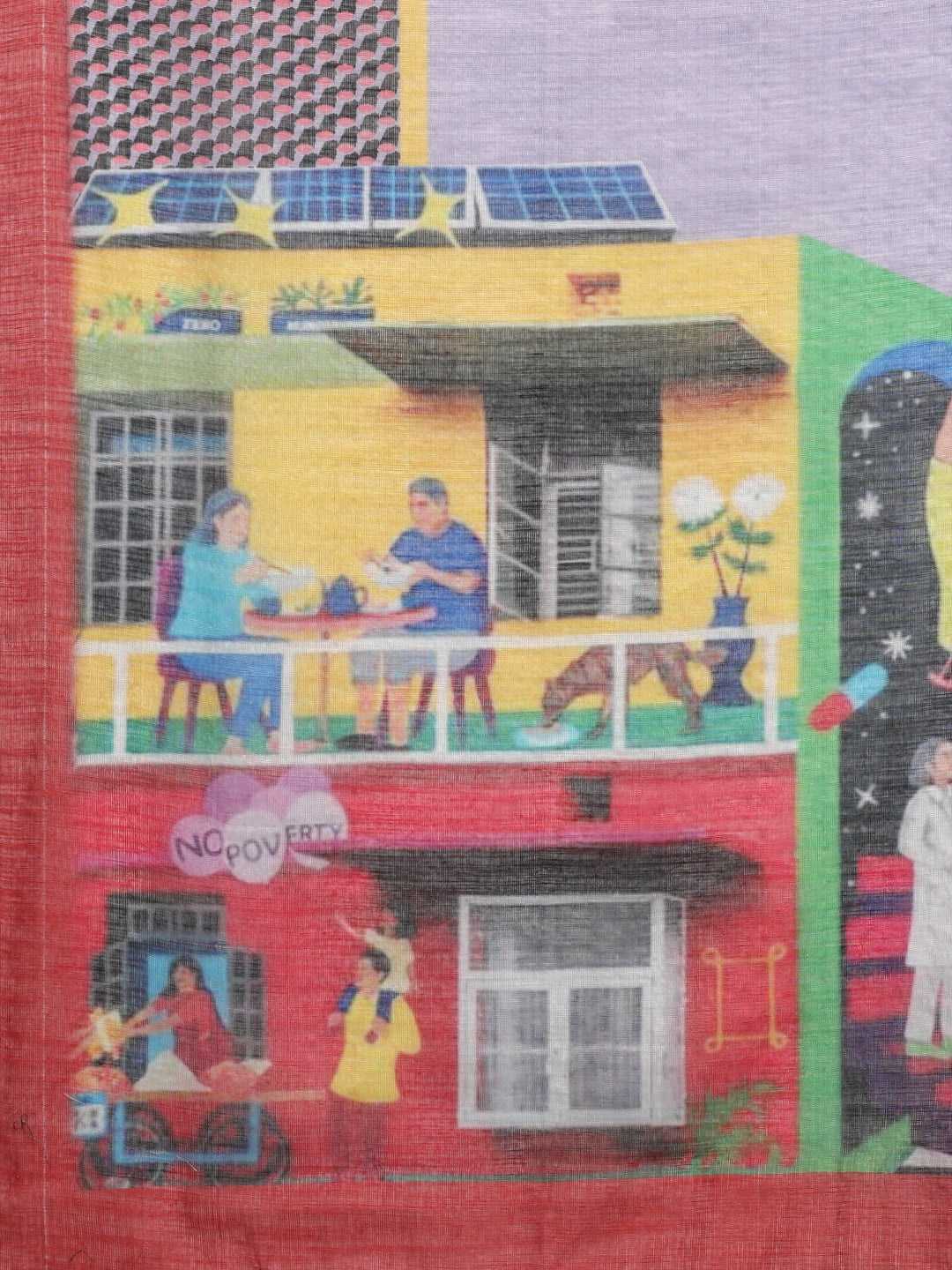 Cotton Zari Tissue Printed Saree