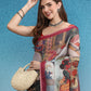 Cotton Zari Tissue Printed Saree