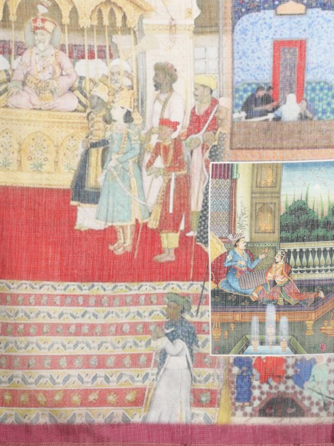 Cotton Zari Tissue Printed Saree