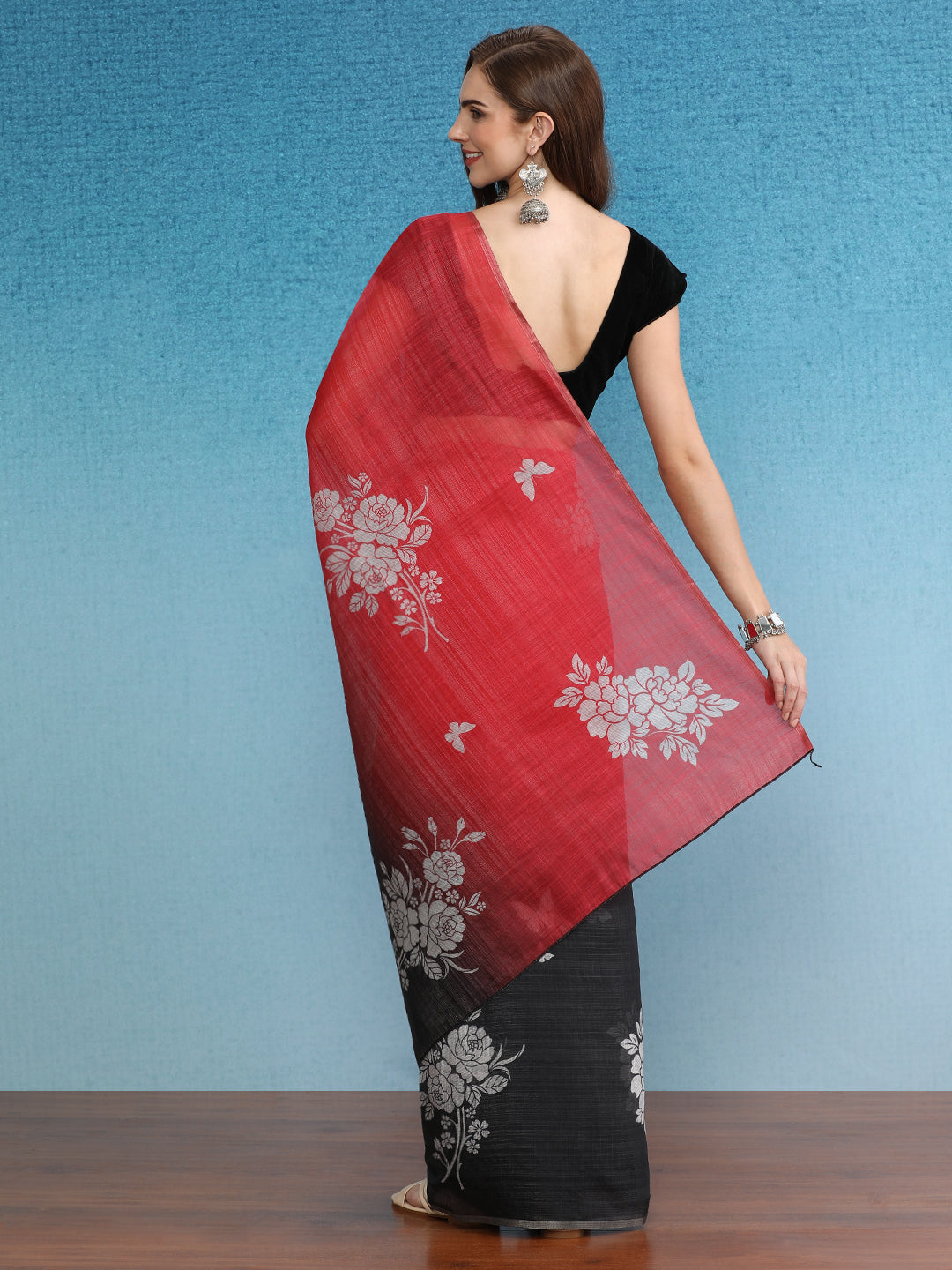 Cotton Zari Tissue Printed Saree