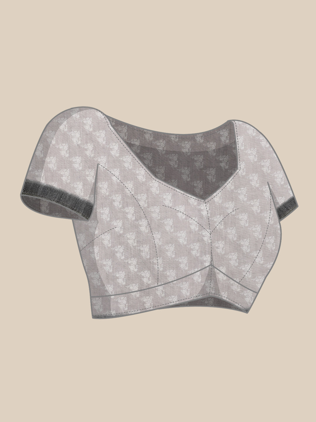 Cotton Zari Tissue Printed Saree