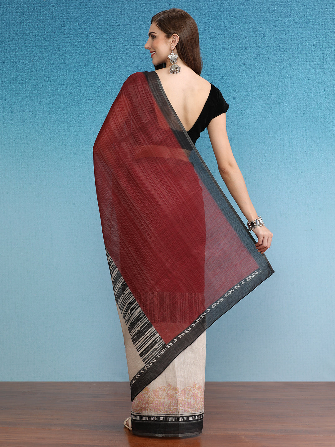 Cotton Zari Tissue Printed Saree