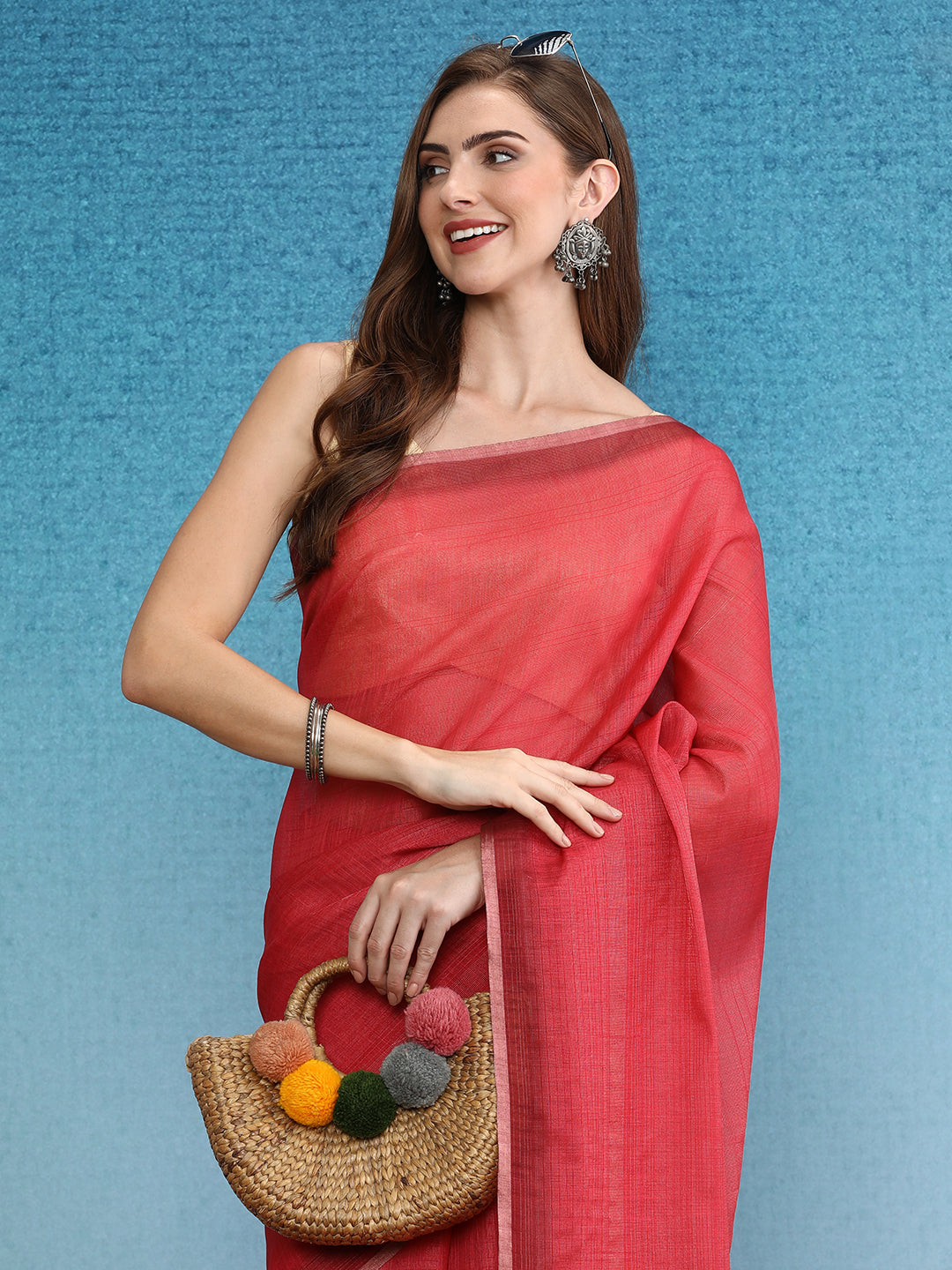 Cotton Zari Tissue Printed Saree