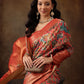 Kanjeevaram Pattu Zari Woven Border Digital Printed Saree