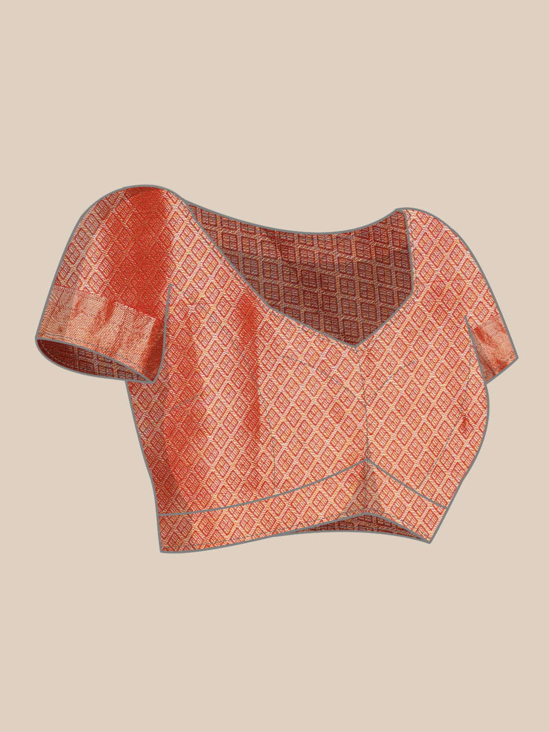 Kanjeevaram Pattu Zari Woven Border Digital Printed Saree