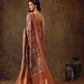 Kanjeevaram Pattu Zari Woven Border Digital Printed Saree