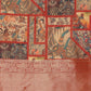 Kanjeevaram Pattu Zari Woven Border Digital Printed Saree