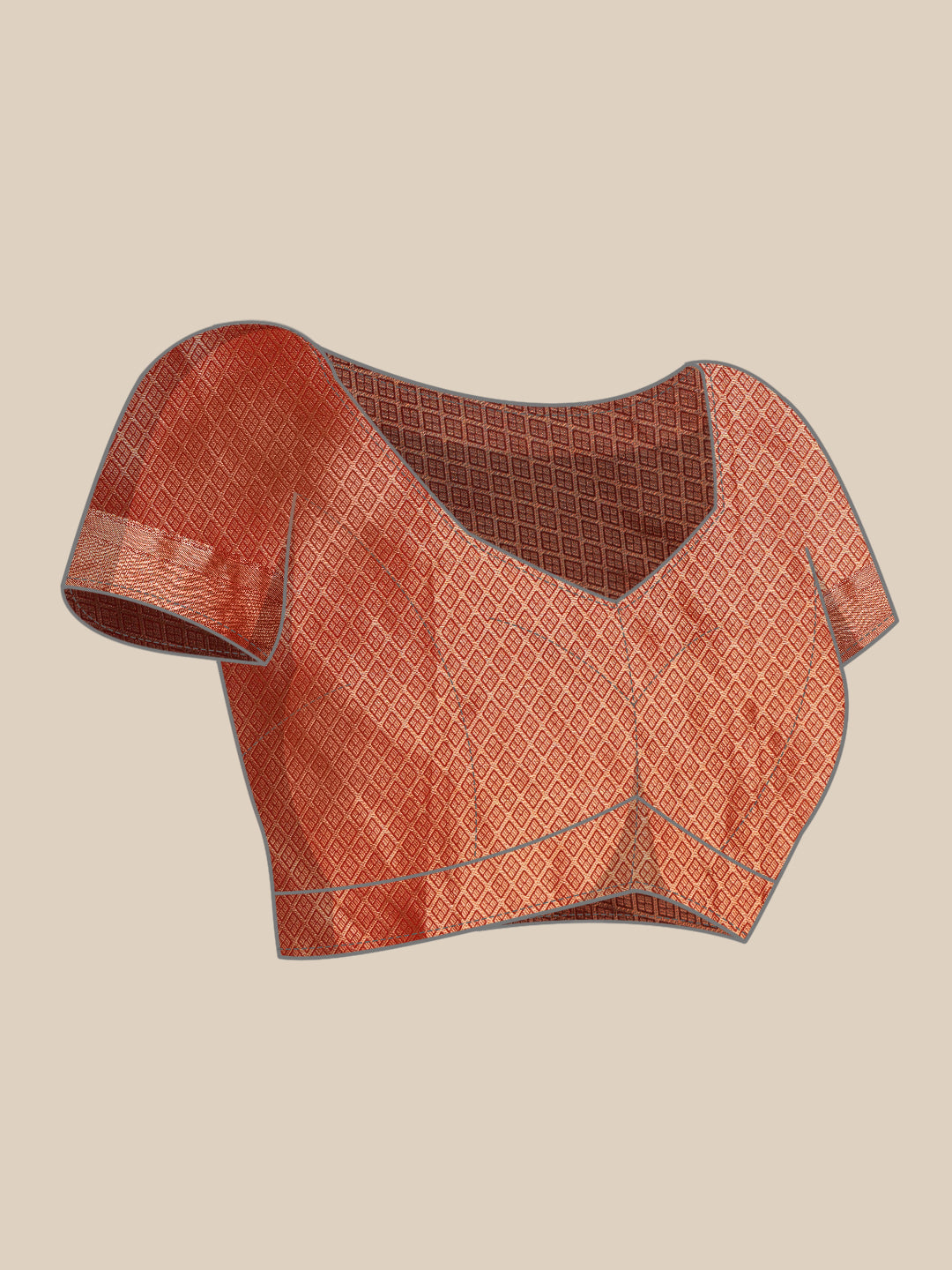 Kanjeevaram Pattu Zari Woven Border Digital Printed Saree