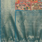 Kanjeevaram Pattu Zari Woven Border Digital Printed Saree