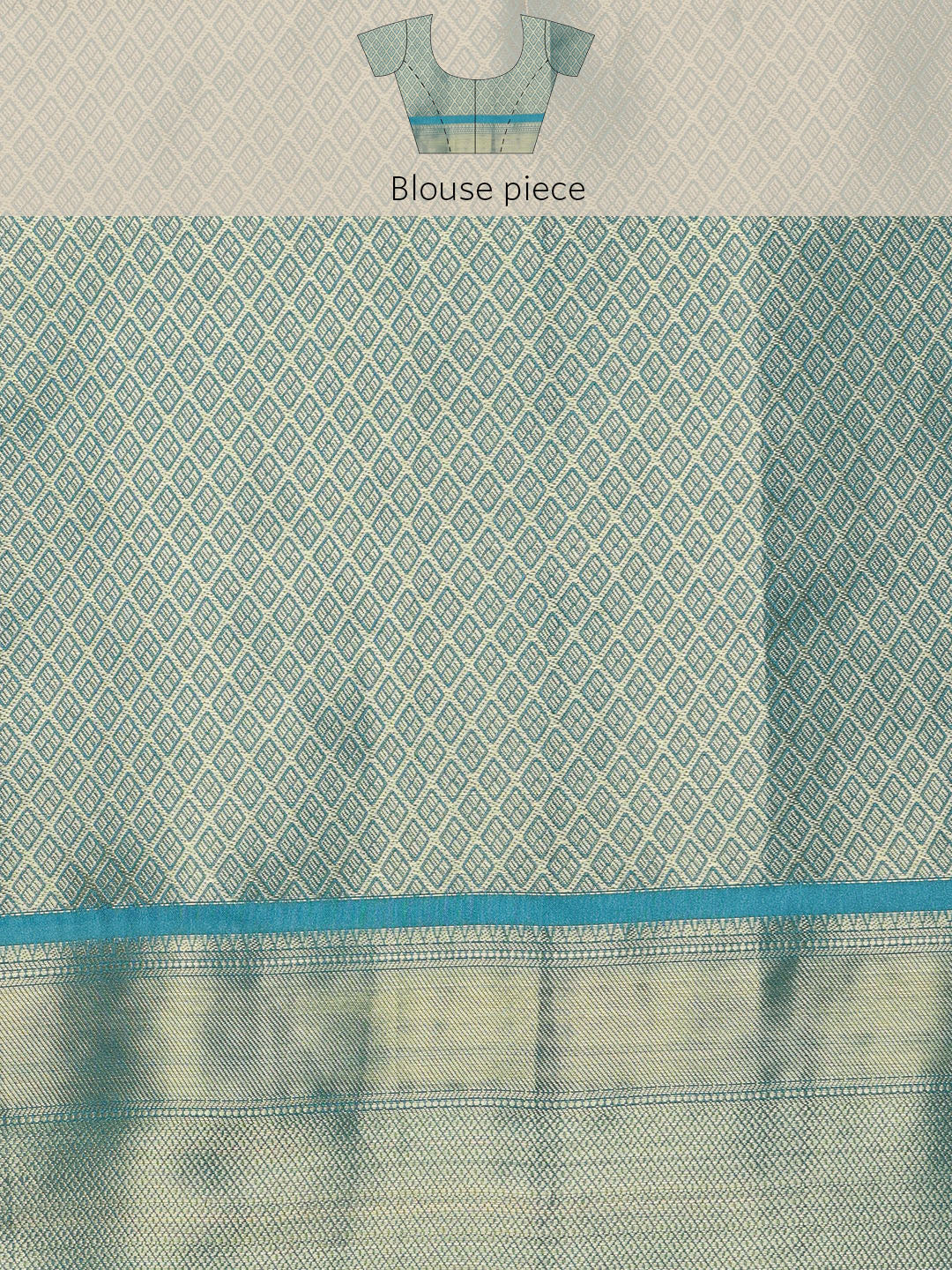 Kanjeevaram Pattu Zari Woven Border Digital Printed Saree