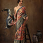 Kanjeevaram Pattu Zari Woven Border Digital Printed Saree