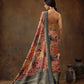 Kanjeevaram Pattu Zari Woven Border Digital Printed Saree