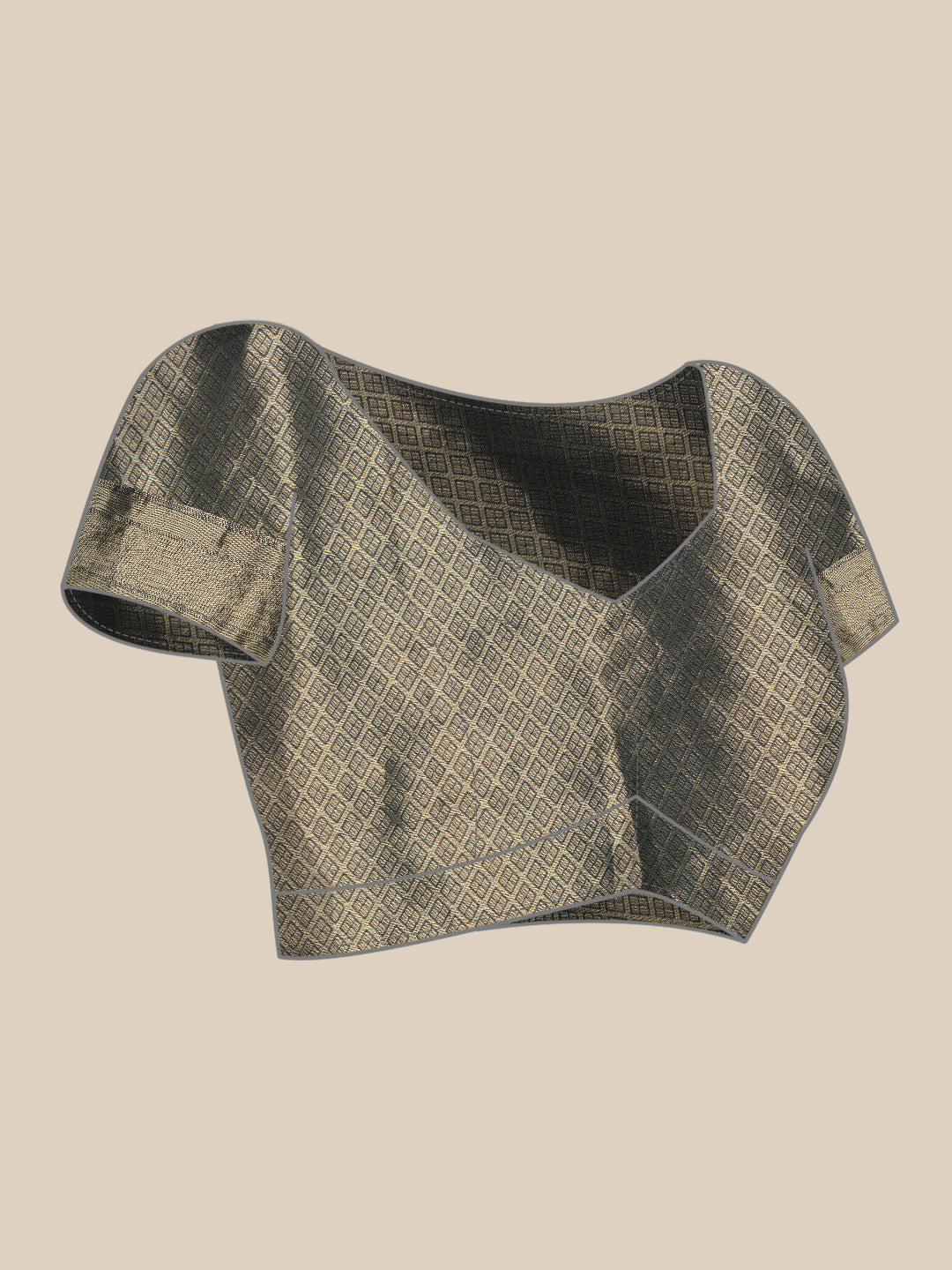 Kanjeevaram Pattu Zari Woven Border Digital Printed Saree