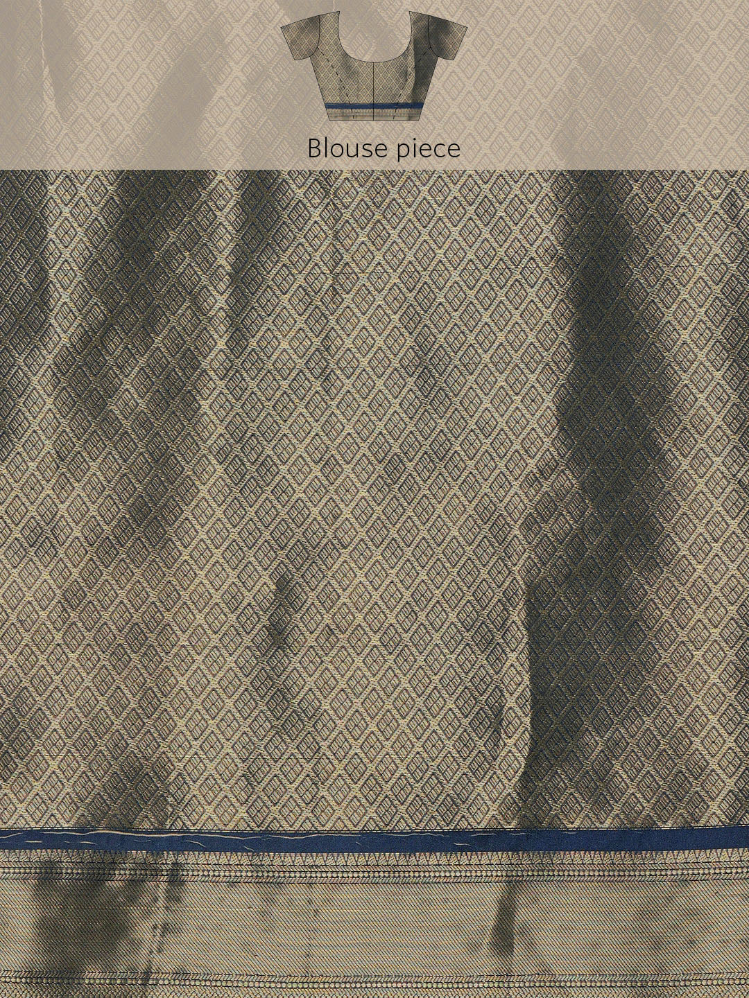 Kanjeevaram Pattu Zari Woven Border Digital Printed Saree