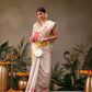 Onam Special Floral Printed Silk Kasavu Saree