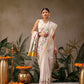Onam Special Floral Printed Silk Kasavu Saree