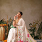 Onam Special Floral Printed Silk Kasavu Saree