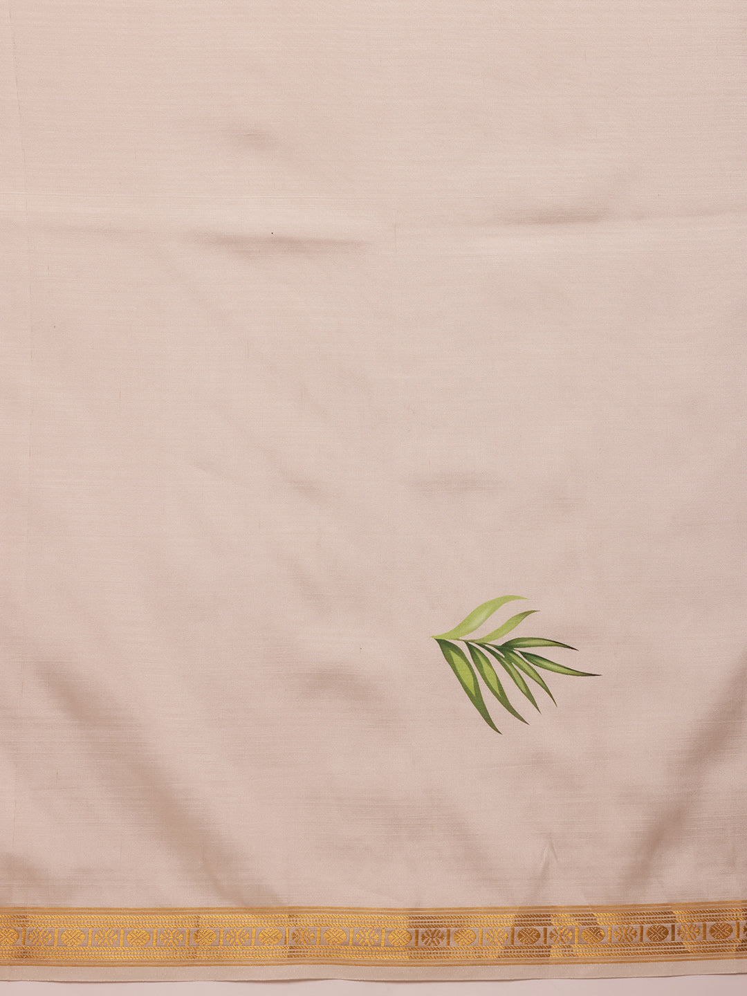 Onam Special Floral Printed Silk Kasavu Saree