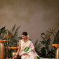Onam Special Floral Printed Silk Kasavu Saree