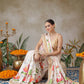 Digital Printed Animal & Floral Printed Tussar Silk Saree With Printed Blouse