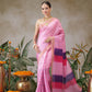 Digital Printed Half & Half Design Saree With Solid Blouse