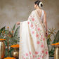 Onam Special Digital Printed Soft Silk Kasavu Saree With Printed Blouse