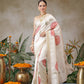Onam Special Digital Printed Soft Silk Kasavu Saree With Printed Blouse