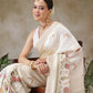 Onam Special Digital Printed Soft Silk Kasavu Saree With Printed Blouse