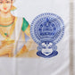 Onam Special Kerla Kasavu Mural Printed Art Silk Saree With Printed Blouse