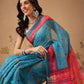 Paithani Cotton Blend Saree With Contrast Border