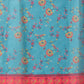 Paithani Cotton Blend Saree With Contrast Border