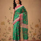 Everyday Paithani Cotton Blend Saree with Modern Digital Prints