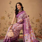Contemporary Paithani Cotton Blend Saree with Floral Design