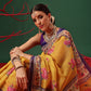 Paithani Cotton Blend Saree With Contrast Border