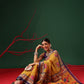 Paithani Cotton Blend Saree With Contrast Border