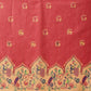 Floral Paithani Printed Cotton Blend Saree with Contrast Pallu