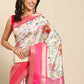 Kalamkari Print with Regal Weave Silk Saree