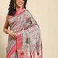 Kalamkari Print with Regal Weave Silk Saree