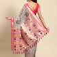 Kalamkari Print with Regal Weave Silk Saree