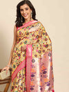 Kalamkari Print with Regal Weave Silk Saree