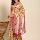 Kalamkari Print with Regal Weave Silk Saree